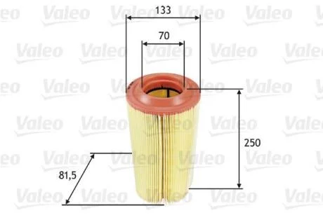 Повітряний фільтр VALEO 585649