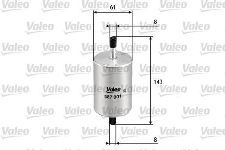 Фільтр палива VALEO 587001
