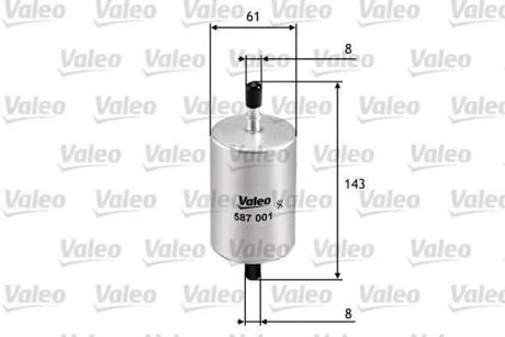 Фільтр палива VALEO 587001