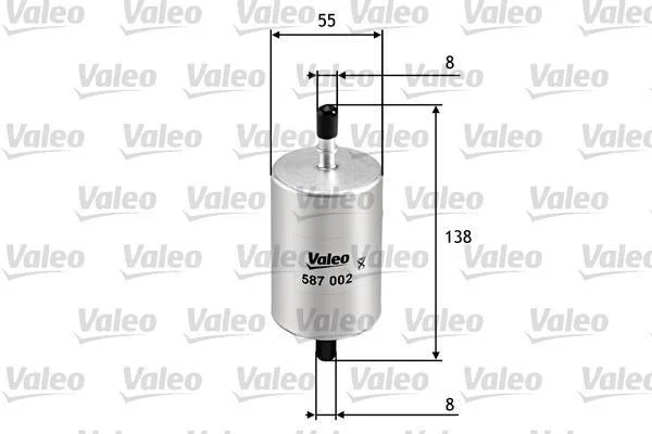 Фільтр палива VALEO 587002 (фото 1)