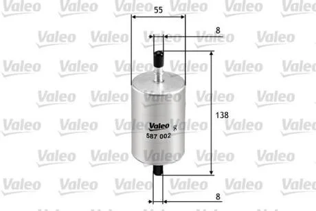 Фільтр палива VALEO 587002