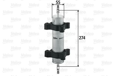 Фільтр палива VALEO 587514