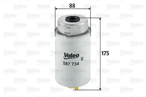 Фільтр паливний FORD TRANSIT 2.0-2.4 DI 00-06 (вир-во) VALEO 587734 (фото 1)