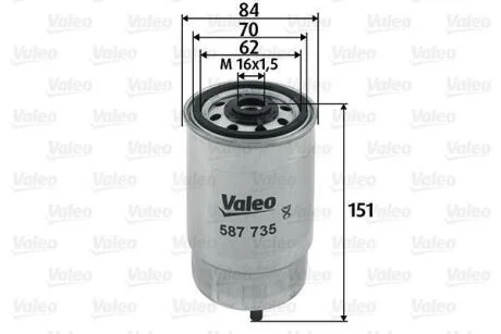 Фільтр палива VALEO 587735