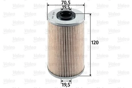 Паливний фільтр (патрон) VALEO 587913