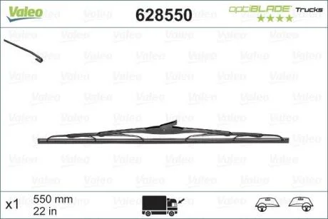 Щітка склоочисника VALEO 628550