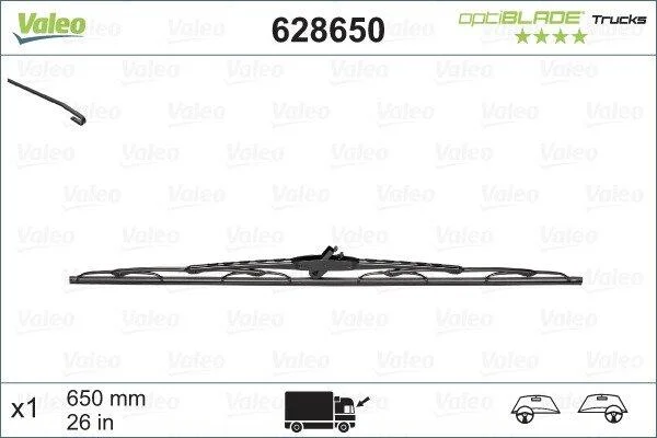 Щітка склоочисника VALEO 628650 (фото 1)