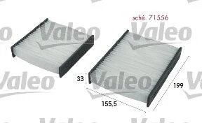 Фільтр салону VALEO 715556 (фото 1)
