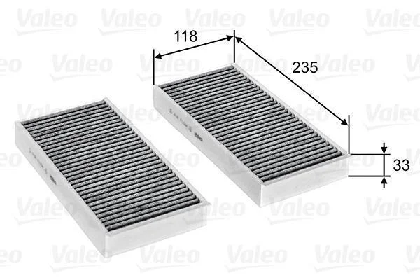 Фільтр, повітря у салоні VALEO 715811 (фото 1)