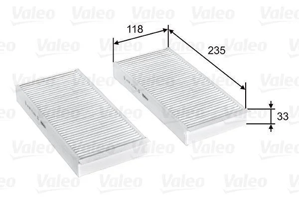 Фільтр, повітря у салоні VALEO 715812 (фото 1)