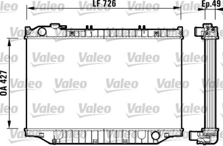 Радіатор охолоджування VALEO 732415