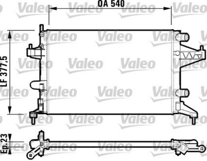 Радіатор VALEO 732825