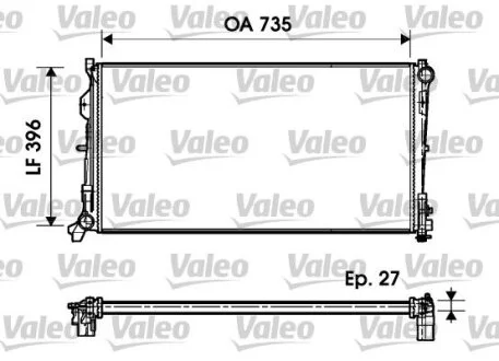 Радіатор VALEO 732956