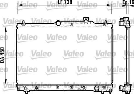 Радіатор VALEO 734201