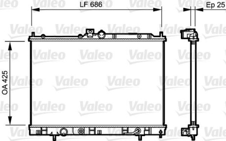 Радіатор VALEO 735202