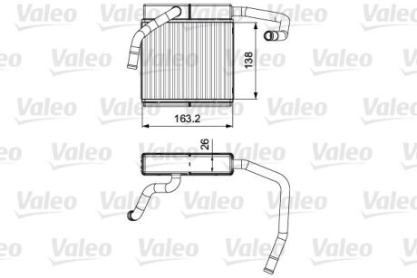 FORD Радіатор опалення салону RANGER 2.5 D 99-, MAZDA VALEO 811552