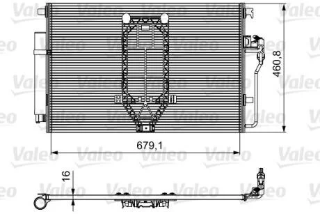 Радіатор кондиціонера VALEO 812502
