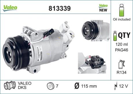 Компресор кондиціонера VALEO 813339