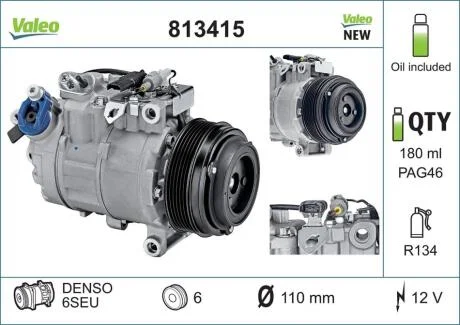 Компресор кондиціонера VALEO 813415