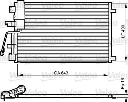 Конденсер кондиціонера VALEO 814010 (фото 1)