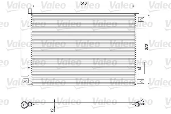 Радіатор кондиціонера VALEO 814155 (фото 1)
