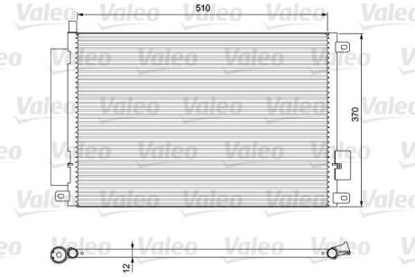 Радіатор кондиціонера VALEO 814155