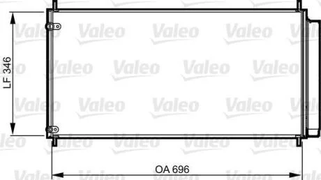 Радіатор кондиціонера VALEO 814205