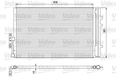Радіатор кондиціонера VALEO 814386