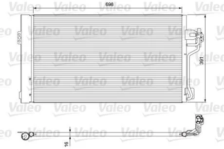 Радіатор кондиціонера VALEO 814391