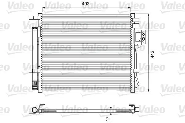 KIA Радіатор кондиціонера (конденсатор) з осушувачем Sorento II 09- VALEO 814404 (фото 1)