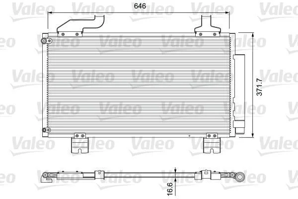 Радіатор кондиціонера VALEO 814417 (фото 1)