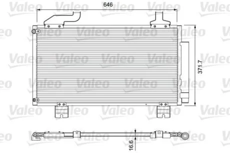 Радіатор кондиціонера VALEO 814417