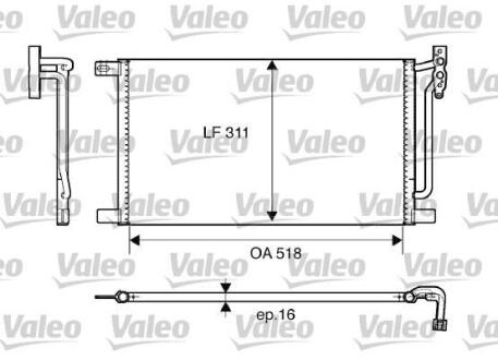 Радіатор кондиціонера VALEO 817405