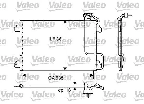 Конденсер кондиціонера VALEO 817508 (фото 1)