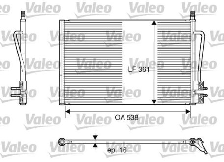 Конденсатор кондиціонера VALEO 817664