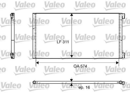 Конденсатор кондиціонера VALEO 817684 (фото 1)