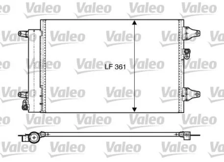Радіатор кондиціонера VALEO 818004