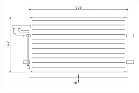 Радіатор кондиціонера VALEO 818046