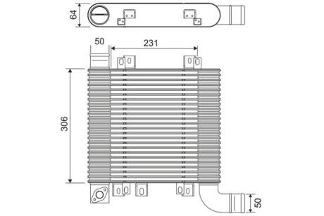 Радіатор (інтеркулер) охолодження повітря в системі наддуву VALEO 818398