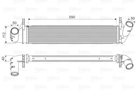 RENAULT Інтеркулер Duster, Logan, Sandero 1.5dCi 06- VALEO 818678