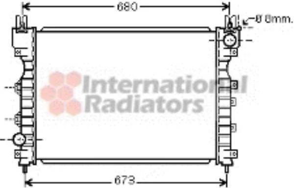 Радіатор охолодження LAND ROVER FREELANDER -06 (вир-во Van Wezel) VAN WEZEL 02002174 (фото 1)