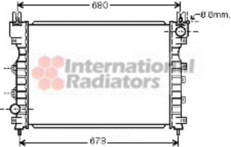 Радіатор охолодження LAND ROVER FREELANDER -06 VAN WEZEL 02002174