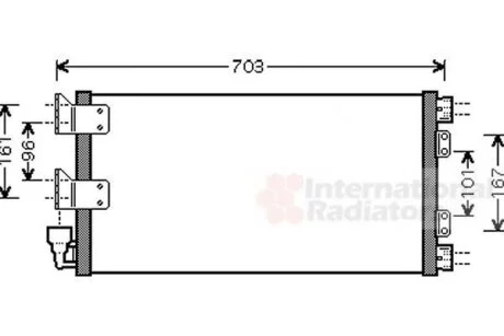 Конденсор кондиціонера LAND ROVER FREELANDER -06 (Van Wezel) VAN WEZEL 02005178