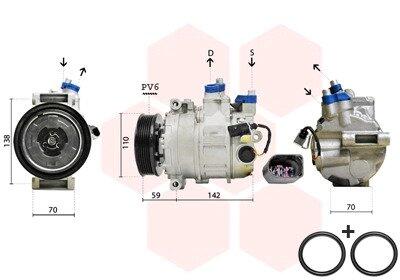 Компресор кондиціонера VAN WEZEL 0300K029