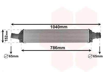 Інтеркулер AUDI A4 3.0D 15- (вир-во Van Wezel) VAN WEZEL 03014708