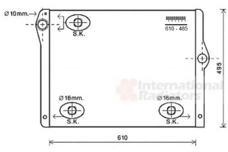 Радіатор охолодження BMW 5 (F10)/7 (F01-F04) 09-17 (вир-во Van Wezel) VAN WEZEL 06002430