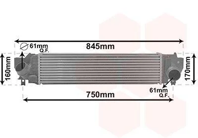 Інтеркулер BMW X1 F48 09/15 > 22 (вир-во Van Wezel) VAN WEZEL 06014702 (фото 1)