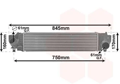 Інтеркулер BMW X1 F48 09/15 > 22 VAN WEZEL 06014702