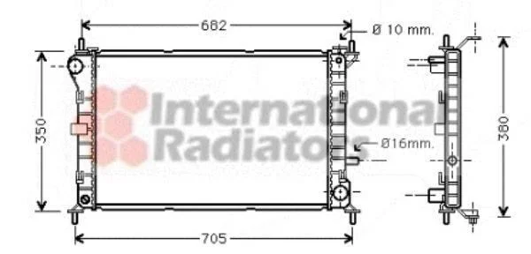 Радіатор охолодження FORD FOCUS 10/98 > 11/04 (вир-во Van Wezel) VAN WEZEL 18002265 (фото 1)