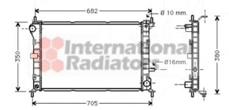 Радіатор охолодження FORD FOCUS 10/98 > 11/04 VAN WEZEL 18002265